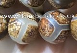 CAA3911 15 inches 10mm round tibetan agate beads wholesale