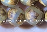 CAA3912 15 inches 10mm round tibetan agate beads wholesale