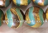 CAA3923 15 inches 12mm round tibetan agate beads wholesale