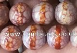 CAA3932 15 inches 8mm round tibetan agate beads wholesale