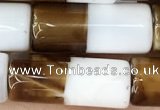 CAA3934 15.5 inches 8*20mm tube Madagascar agate beads wholesale