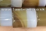 CAA3937 15.5 inches 15*18mm tube Madagascar agate beads wholesale