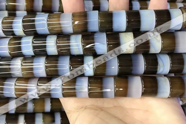 CAA3938 15.5 inches 15*18mm tube Madagascar agate beads wholesale