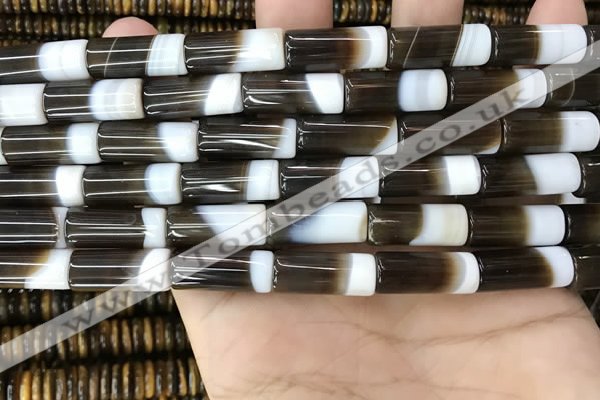 CAA3944 15.5 inches 8*20mm tube Madagascar agate beads wholesale