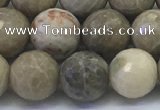 CAA3963 15.5 inches 10mm faceted round chrysanthemum agate beads