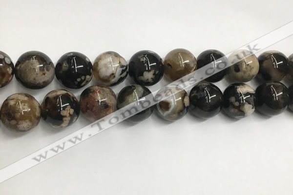 CAA3975 15.5 inches 16mm round sakura agate gemstone beads