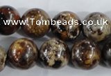 CAA398 15.5 inches 18mm round fire crackle agate beads wholesale