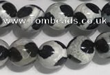 CAA3985 15 inches 6mm round tibetan agate beads wholesale