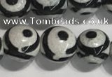 CAA3991 15 inches 8mm round tibetan agate beads wholesale