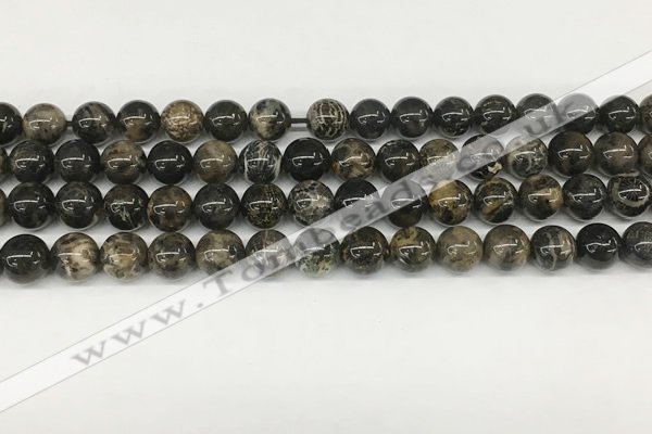 CAA4034 15.5 inches 6mm round chrysanthemum agate beads