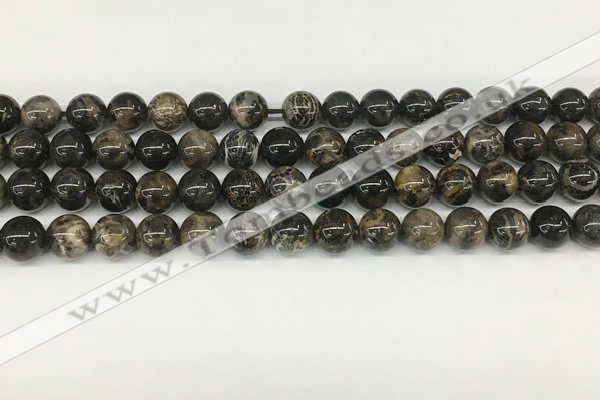 CAA4035 15.5 inches 8mm round chrysanthemum agate beads