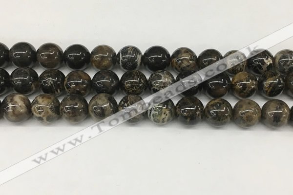 CAA4037 15.5 inches 12mm round chrysanthemum agate beads