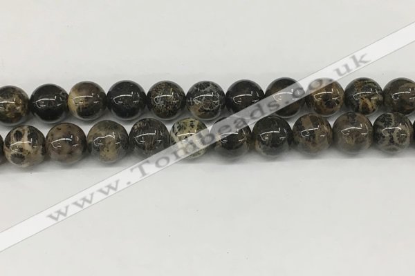 CAA4038 15.5 inches 14mm round chrysanthemum agate beads