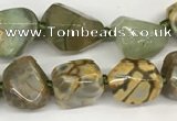 CAA4060 10*14mm - 12*16mm nuggets dragon vein agate beads