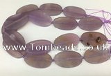 CAA4062 15.5 inches 30*50mm oval purple agate gemstone beads