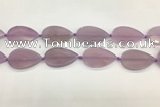 CAA4076 15.5 inches 30*50mm flat teardrop purple agate gemstone beads