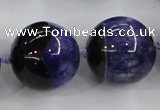 CAA408 15.5 inches 24mm round agate druzy geode gemstone beads