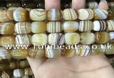 CAA4153 15.5 inches 12*16mm drum line agate beads wholesale