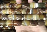 CAA4188 15.5 inches 15*20mm drum line agate gemstone beads