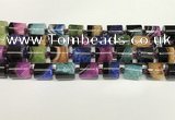 CAA4336 15.5 inches 14mm tube agate druzy geode beads wholesale