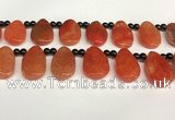 CAA4362 Top drilled 20*30mm freeform dragon veins agate beads