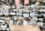 CAA4377 15.5 inches 12*16mm rectangle Montana agate beads