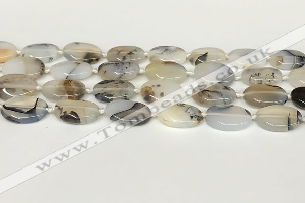 CAA4388 15.5 inches 15*20mm oval Montana agate beads