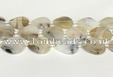 CAA4392 15.5 inches 30*30mm flat round Montana agate beads