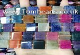 CAA4440 15.5 inches 12*16mm rectangle dragon veins agate beads