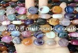 CAA4461 15.5 inches 12*16mm oval dragon veins agate beads