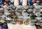 CAA4464 15.5 inches 12*16mm oval dragon veins agate beads