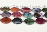 CAA4515 15.5 inches 22*30mm oval dragon veins agate beads