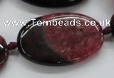 CAA452 15.5 inches 24*40mm oval agate druzy geode beads