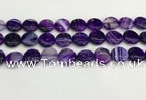 CAA4605 15.5 inches 16mm flat round banded agate beads wholesale