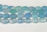 CAA4673 15.5 inches 15*20mm oval banded agate beads wholesale