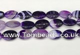 CAA4678 15.5 inches 18*25mm oval banded agate beads wholesale