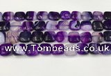 CAA4735 15.5 inches 12*12mm square banded agate beads wholesale