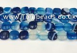 CAA4746 15.5 inches 14*14mm square banded agate beads wholesale