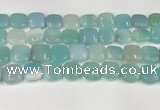 CAA4753 15.5 inches 16*16mm square banded agate beads wholesale