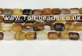 CAA4797 15.5 inches 12*16mm rectangle banded agate beads wholesale