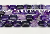 CAA4814 15.5 inches 15*20mm rectangle banded agate beads wholesale