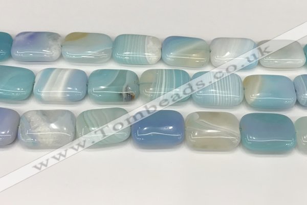 CAA4825 15.5 inches 18*25mm rectangle banded agate beads wholesale