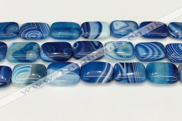 CAA4826 15.5 inches 18*25mm rectangle banded agate beads wholesale