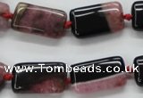 CAA484 15.5 inches 12*20mm rectangle agate druzy geode beads