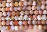 CAA4856 15.5 inches 8mm faceted round botswana agate beads