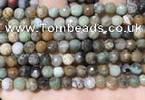 CAA4860 15.5 inches 6mm faceted round ocean agate beads