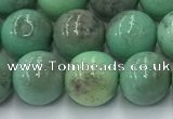 CAA4871 15.5 inches 8mm round grass agate beads wholesale