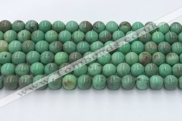 CAA4871 15.5 inches 8mm round grass agate beads wholesale