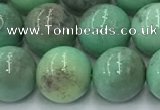 CAA4872 15.5 inches 10mm round grass agate beads wholesale