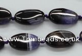 CAA490 15.5 inches 12*20mm oval agate druzy geode beads